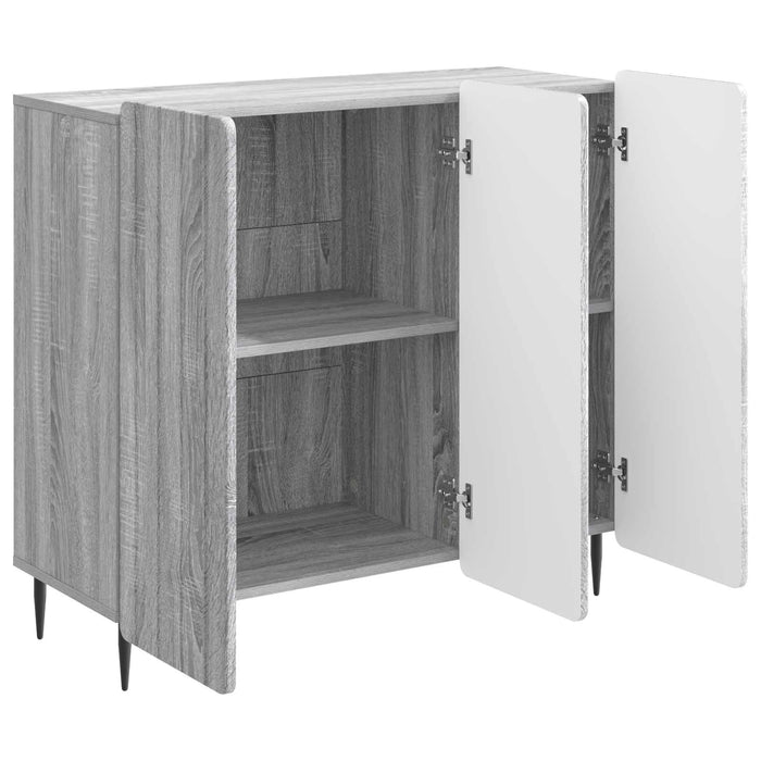 Bufet Sonoma gri 89 x 34,5 x 82 cm Lemn prelucrat - WALTI WALTI