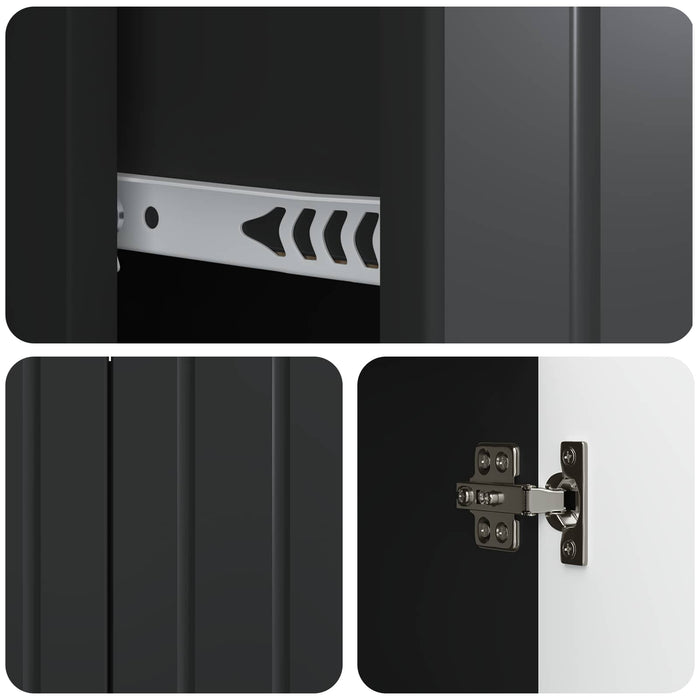 Bufet cu sertar Negru 89 x 34,5 x 62 cm Lemn prelucrat - WALTI WALTI