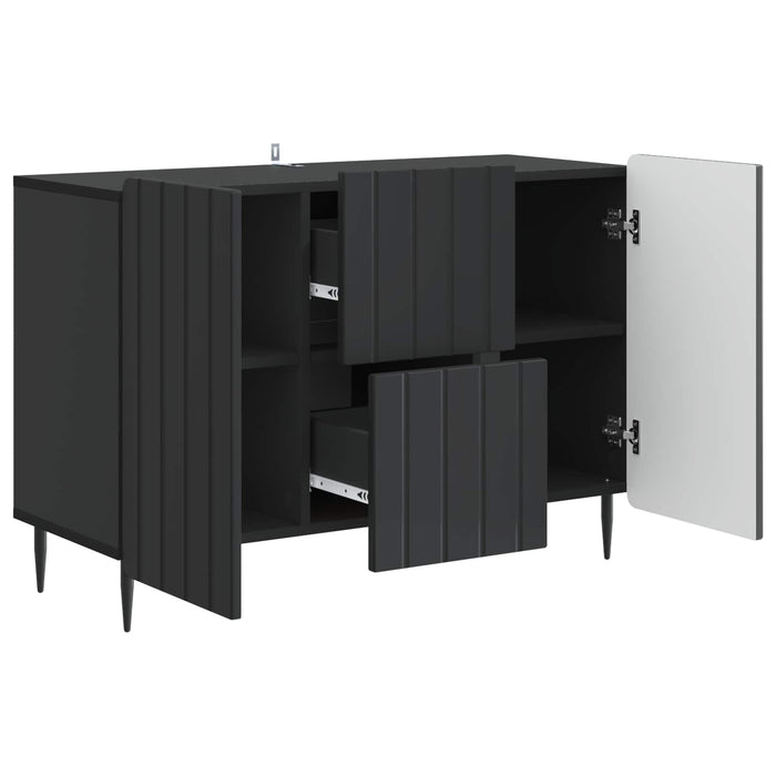 Bufet cu sertar Negru 89 x 34,5 x 62 cm Lemn prelucrat - WALTI WALTI