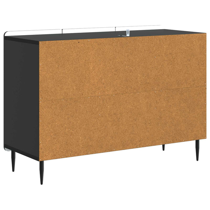 Bufet cu sertar Negru 89 x 34,5 x 62 cm Lemn prelucrat - WALTI WALTI