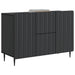 Bufet cu sertar Negru 89 x 34,5 x 62 cm Lemn prelucrat - WALTI WALTI