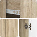 Bufet cu sertar Stejar Sonoma 89 x 34,5 x 62 cm Lemn prelucrat - WALTI WALTI