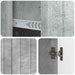 Bufet cu sertar Gri Beton 89 x 34,5 x 62 cm Lemn prelucrat - WALTI WALTI