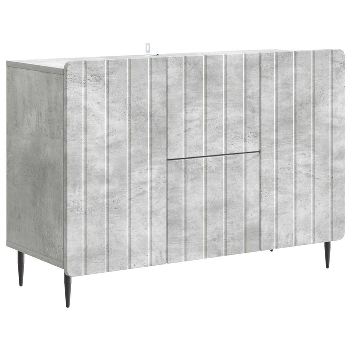 Bufet cu sertar Gri Beton 89 x 34,5 x 62 cm Lemn prelucrat - WALTI WALTI