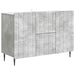Bufet cu sertar Gri Beton 89 x 34,5 x 62 cm Lemn prelucrat - WALTI WALTI