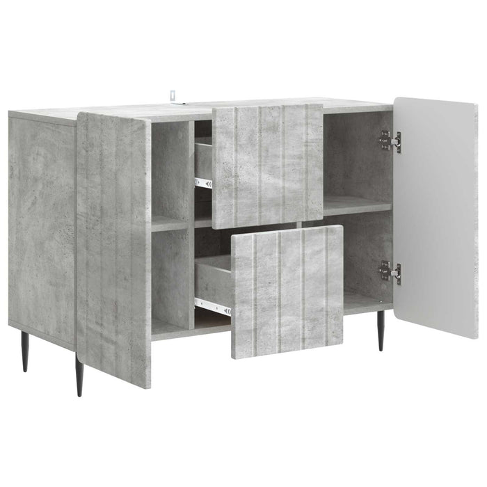 Bufet cu sertar Gri Beton 89 x 34,5 x 62 cm Lemn prelucrat - WALTI WALTI