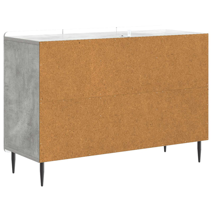 Bufet cu sertar Gri Beton 89 x 34,5 x 62 cm Lemn prelucrat - WALTI WALTI