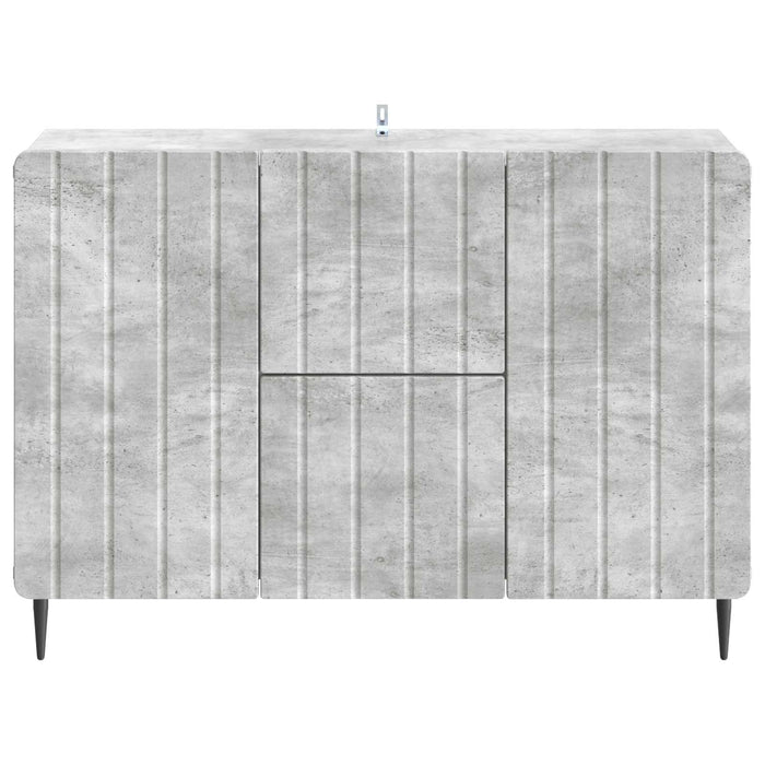 Bufet cu sertar Gri Beton 89 x 34,5 x 62 cm Lemn prelucrat - WALTI WALTI