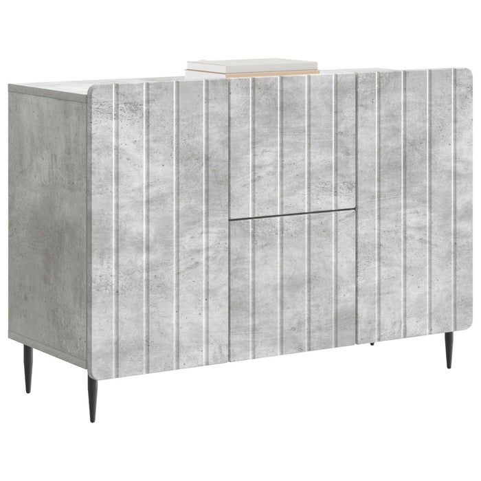 Bufet cu sertar Gri Beton 89 x 34,5 x 62 cm Lemn prelucrat - WALTI WALTI