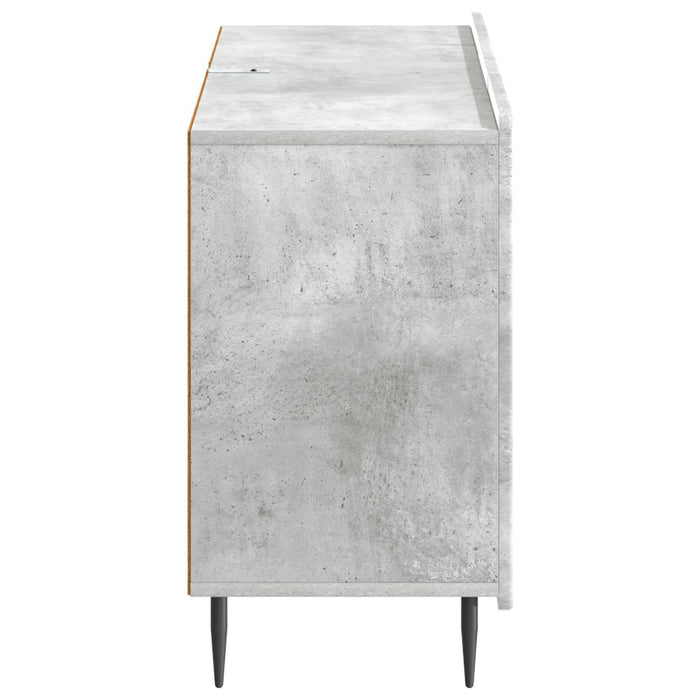 Bufet cu sertar Gri Beton 89 x 34,5 x 62 cm Lemn prelucrat - WALTI WALTI