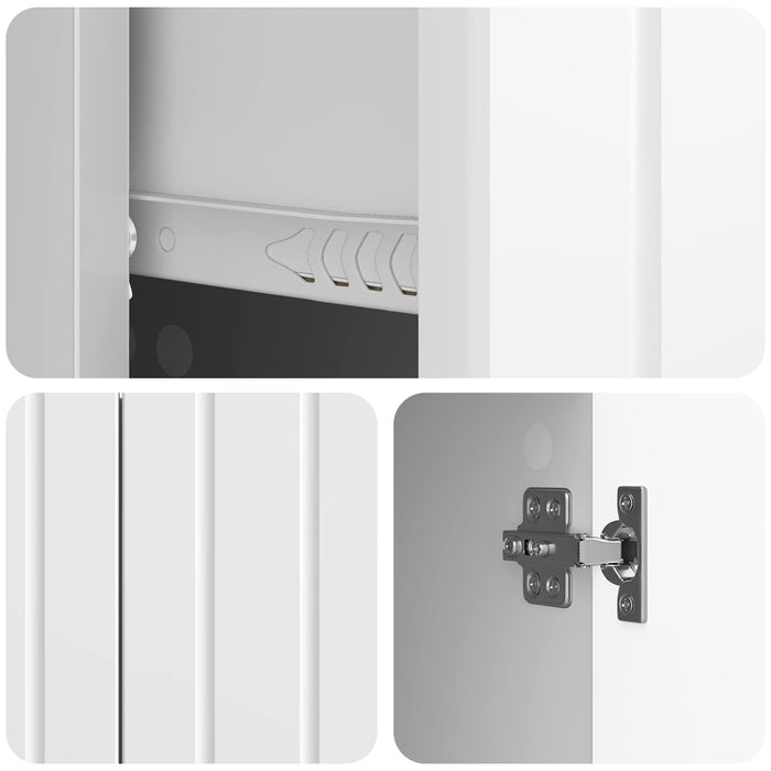 Bufet Alb foarte lucios 89 x 34,5 x 62 cm Lemn prelucrat - WALTI WALTI