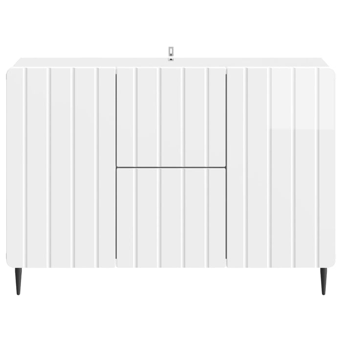 Bufet Alb foarte lucios 89 x 34,5 x 62 cm Lemn prelucrat - WALTI WALTI