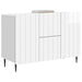 Bufet Alb foarte lucios 89 x 34,5 x 62 cm Lemn prelucrat - WALTI WALTI