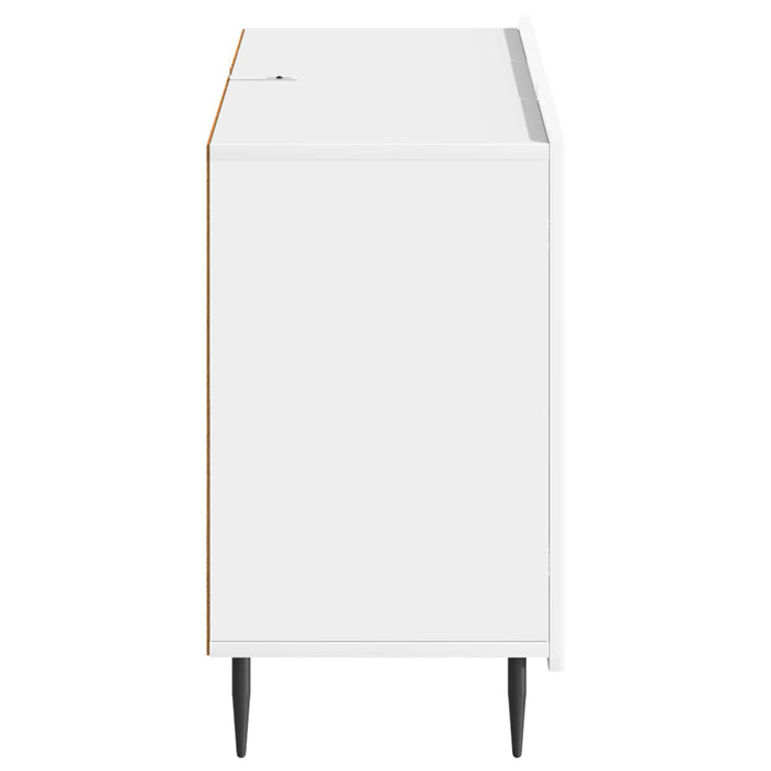 Bufet Alb foarte lucios 89 x 34,5 x 62 cm Lemn prelucrat - WALTI WALTI
