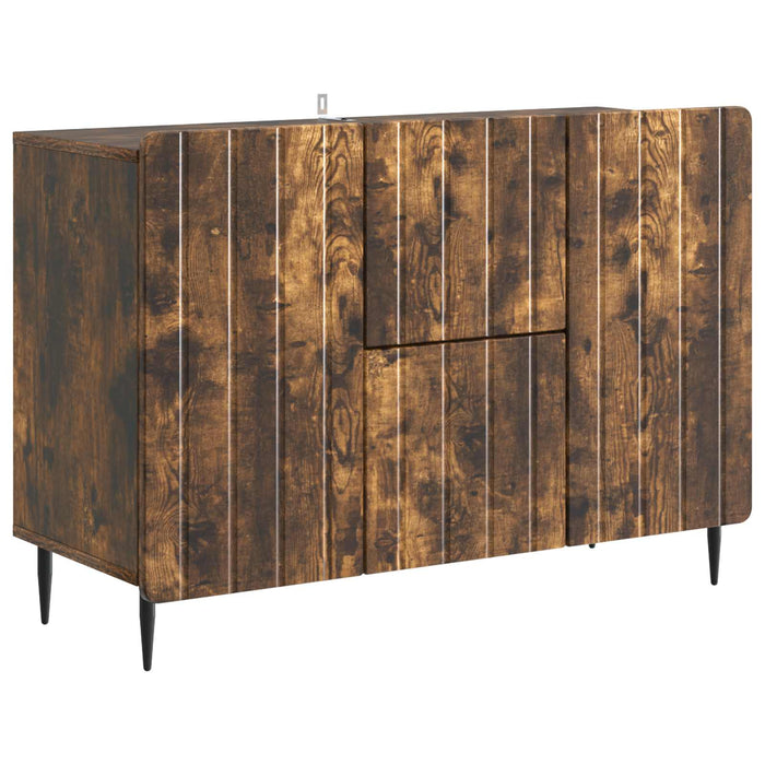 Bufet cu sertar Stejar fumuriu 89 x 34,5 x 62 cm Lemn prelucrat - WALTI WALTI