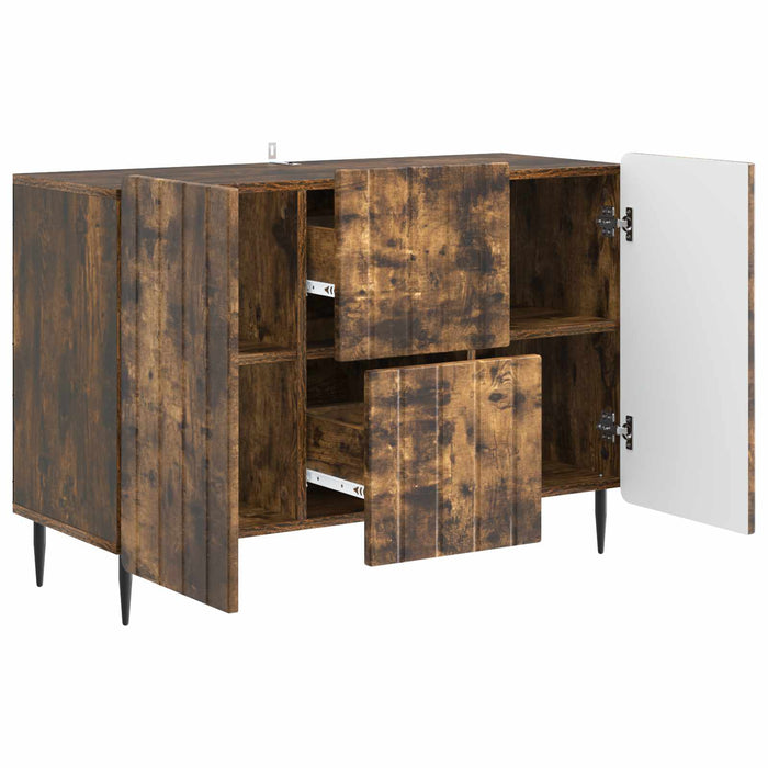 Bufet cu sertar Stejar fumuriu 89 x 34,5 x 62 cm Lemn prelucrat - WALTI WALTI