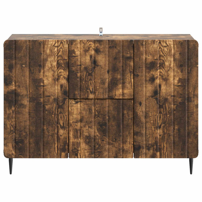 Bufet cu sertar Stejar fumuriu 89 x 34,5 x 62 cm Lemn prelucrat - WALTI WALTI