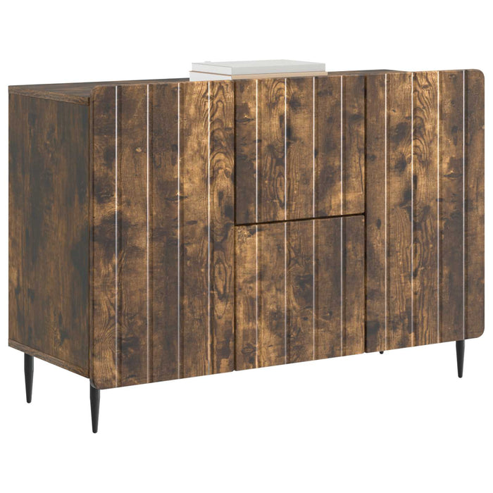 Bufet cu sertar Stejar fumuriu 89 x 34,5 x 62 cm Lemn prelucrat - WALTI WALTI