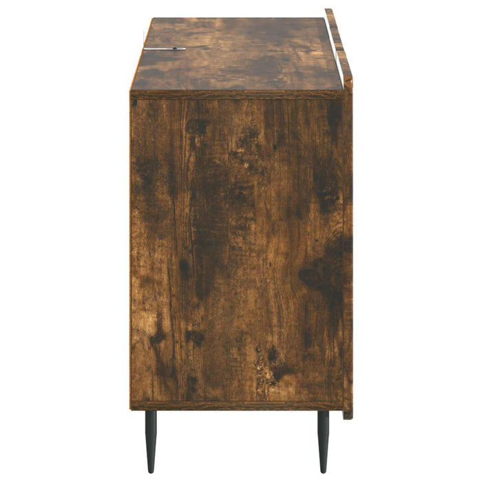Bufet cu sertar Stejar fumuriu 89 x 34,5 x 62 cm Lemn prelucrat - WALTI WALTI