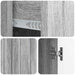 Bufet cu sertar Sonoma gri 89 x 34,5 x 62 cm Lemn prelucrat - WALTI WALTI