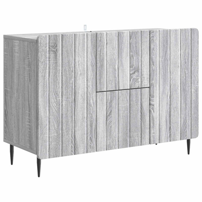 Bufet cu sertar Sonoma gri 89 x 34,5 x 62 cm Lemn prelucrat - WALTI WALTI