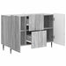 Bufet cu sertar Sonoma gri 89 x 34,5 x 62 cm Lemn prelucrat - WALTI WALTI