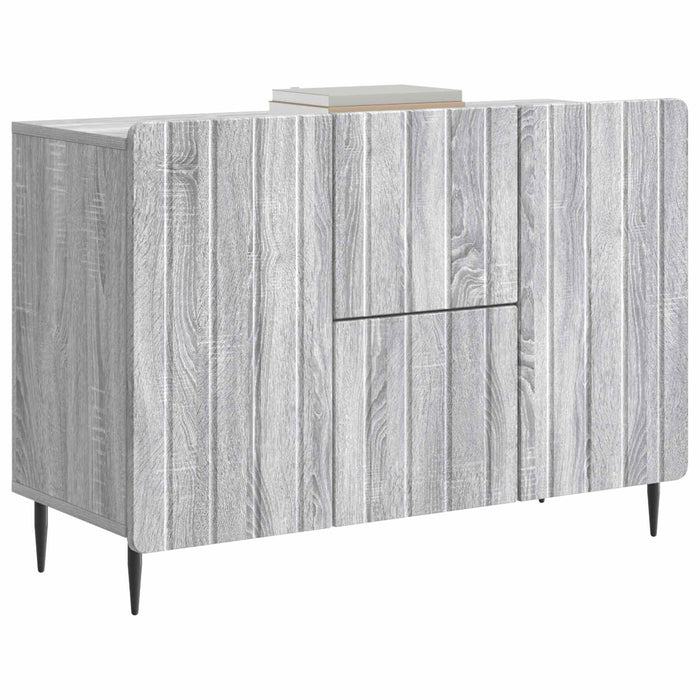 Bufet cu sertar Sonoma gri 89 x 34,5 x 62 cm Lemn prelucrat - WALTI WALTI