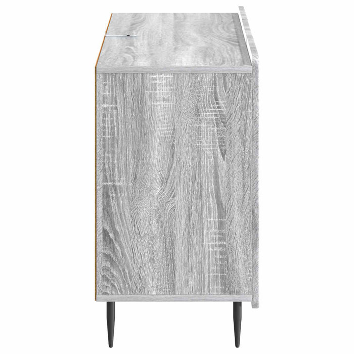 Bufet cu sertar Sonoma gri 89 x 34,5 x 62 cm Lemn prelucrat - WALTI WALTI