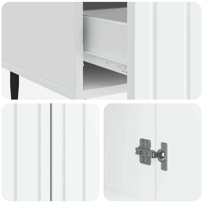 Bufet cu sertar Alb 66 x 34,5 x 97 cm Lemn prelucrat - WALTI WALTI