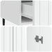 Bufet cu sertar Alb 66 x 34,5 x 97 cm Lemn prelucrat - WALTI WALTI