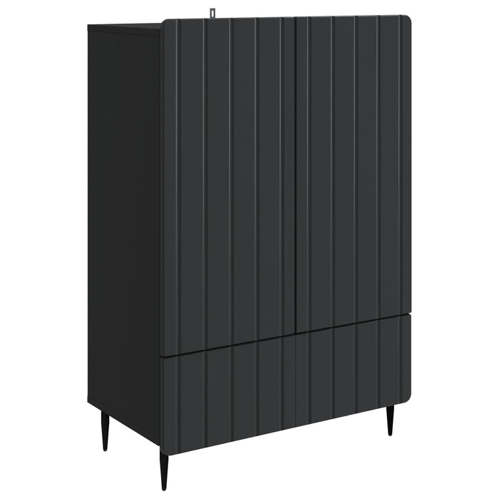 Bufet cu sertar Negru 66 x 34,5 x 97 cm Lemn prelucrat - WALTI WALTI