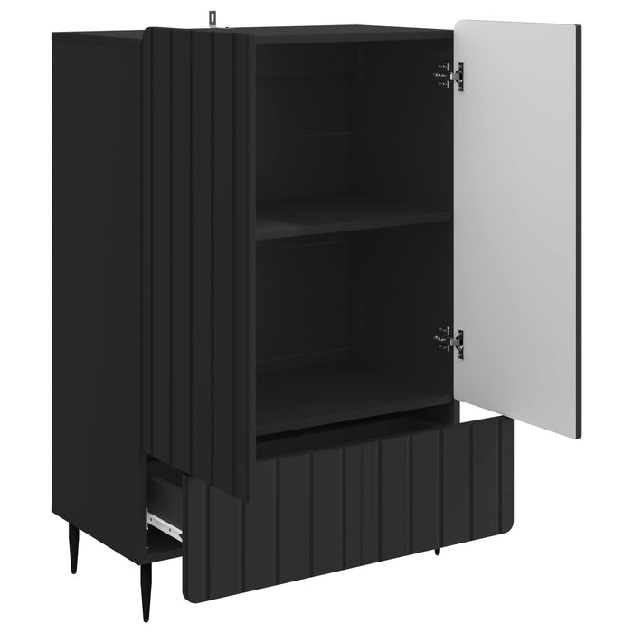 Bufet cu sertar Negru 66 x 34,5 x 97 cm Lemn prelucrat - WALTI WALTI
