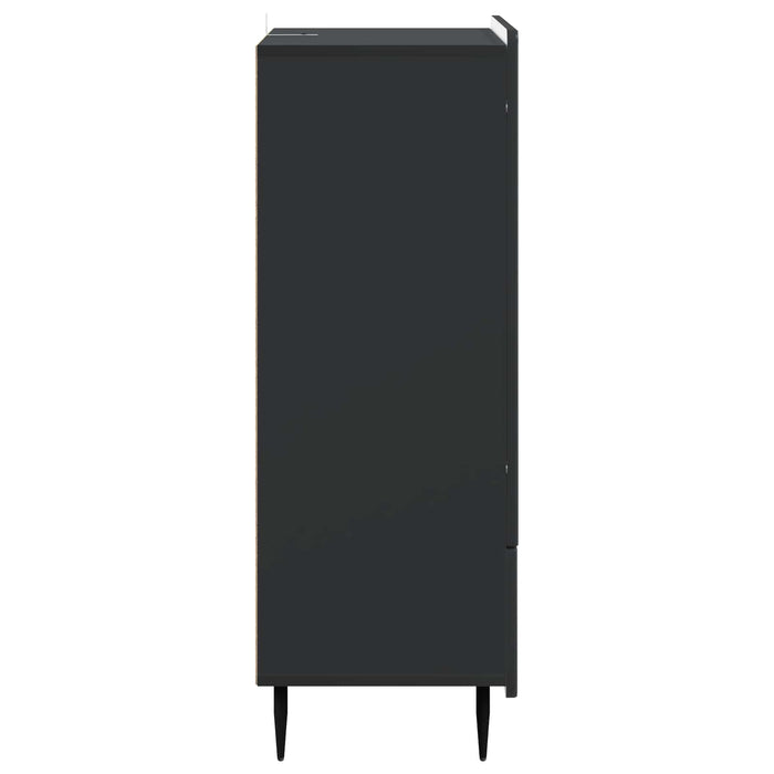 Bufet cu sertar Negru 66 x 34,5 x 97 cm Lemn prelucrat - WALTI WALTI