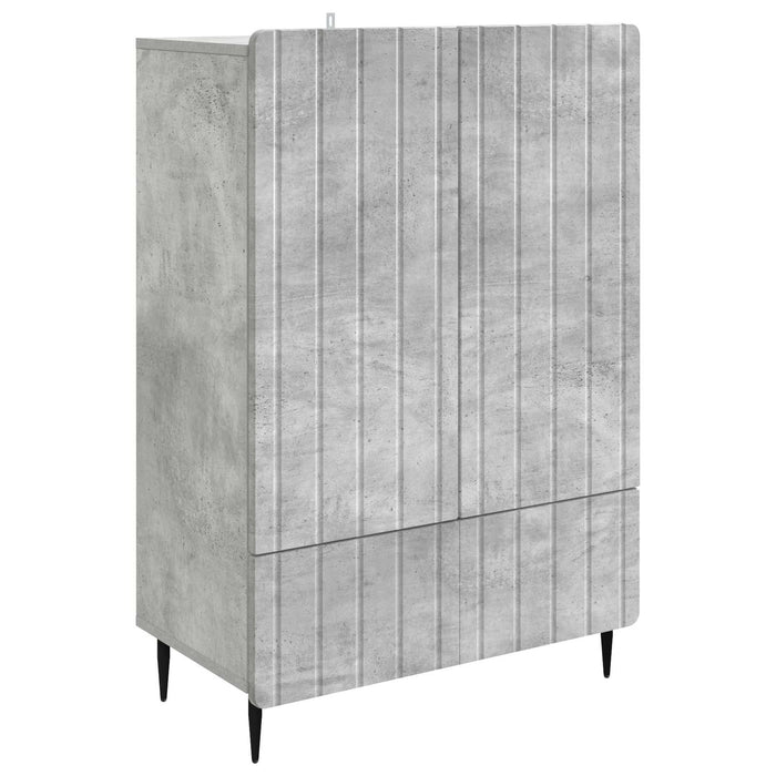 Bufet cu sertar Gri Beton 66 x 34,5 x 97 cm Lemn prelucrat - WALTI WALTI