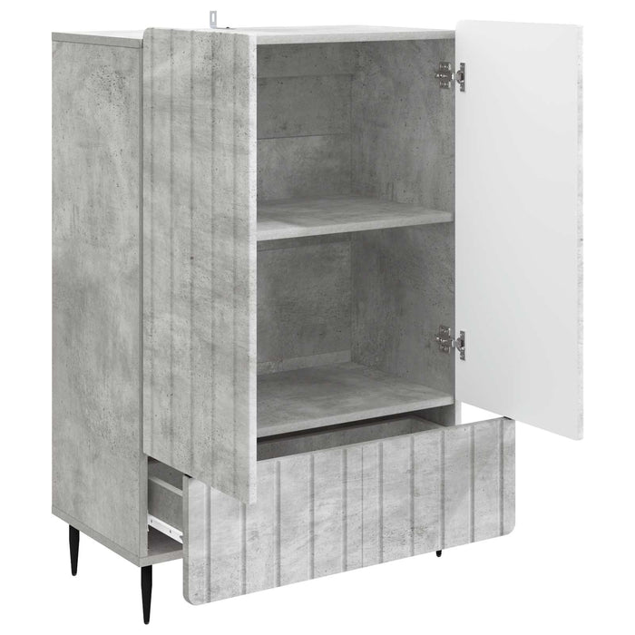 Bufet cu sertar Gri Beton 66 x 34,5 x 97 cm Lemn prelucrat - WALTI WALTI