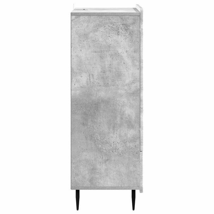 Bufet cu sertar Gri Beton 66 x 34,5 x 97 cm Lemn prelucrat - WALTI WALTI