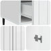 Bufet Alb foarte lucios 66 x 34,5 x 97 cm Lemn prelucrat - WALTI WALTI