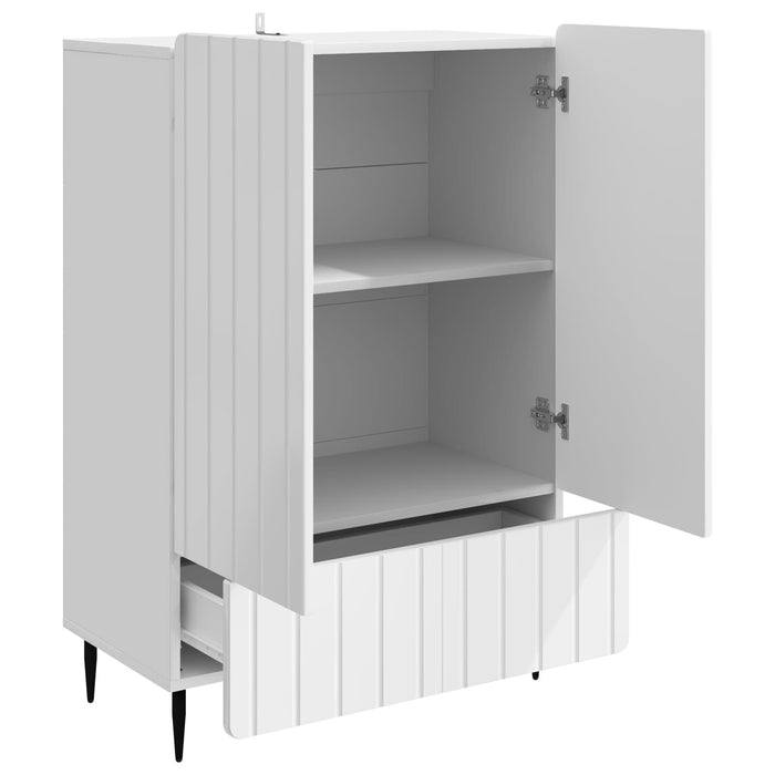 Bufet Alb foarte lucios 66 x 34,5 x 97 cm Lemn prelucrat - WALTI WALTI