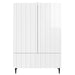 Bufet Alb foarte lucios 66 x 34,5 x 97 cm Lemn prelucrat - WALTI WALTI