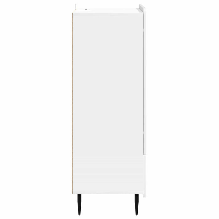 Bufet Alb foarte lucios 66 x 34,5 x 97 cm Lemn prelucrat - WALTI WALTI