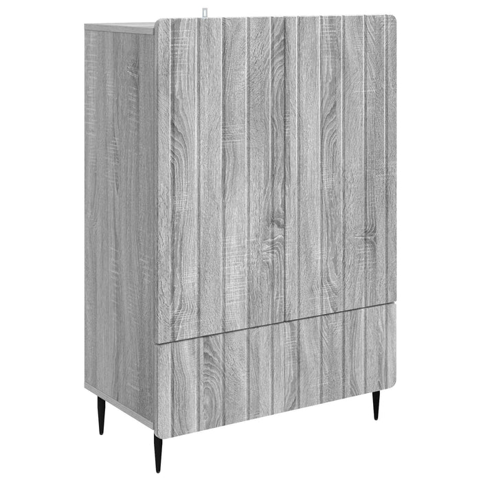Bufet cu sertar Sonoma gri 66 x 34,5 x 97 cm Lemn prelucrat - WALTI WALTI