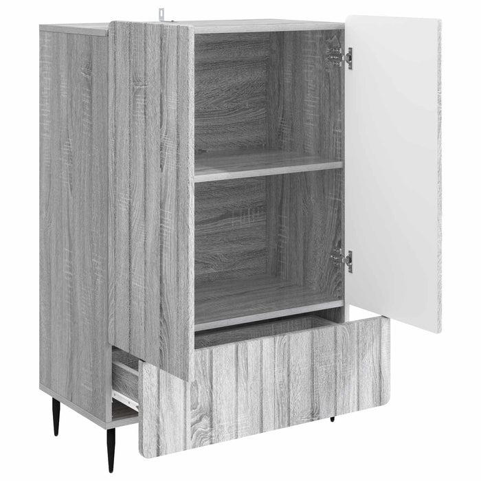 Bufet cu sertar Sonoma gri 66 x 34,5 x 97 cm Lemn prelucrat - WALTI WALTI