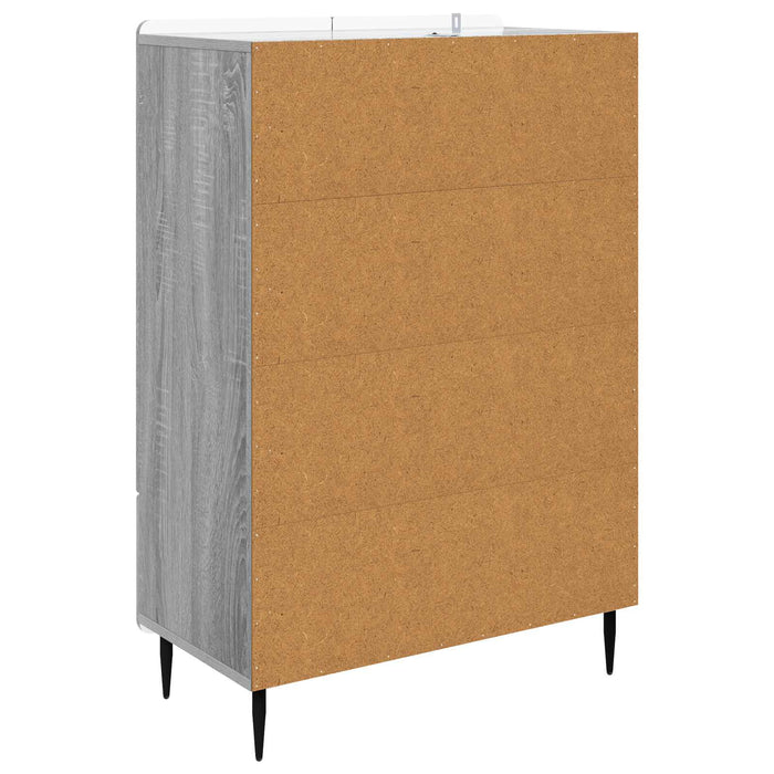 Bufet cu sertar Sonoma gri 66 x 34,5 x 97 cm Lemn prelucrat - WALTI WALTI