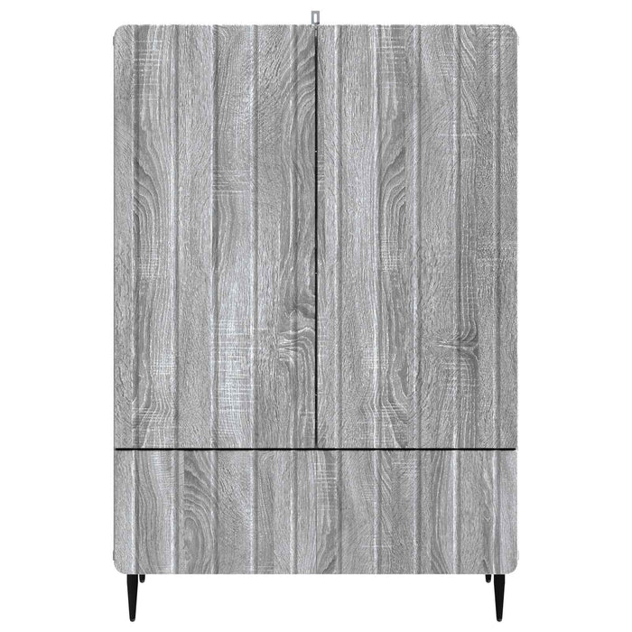 Bufet cu sertar Sonoma gri 66 x 34,5 x 97 cm Lemn prelucrat - WALTI WALTI