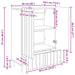 Bufet Stejar Artizanal 66 x 34,5 x 97 cm Lemn prelucrat - WALTI WALTI