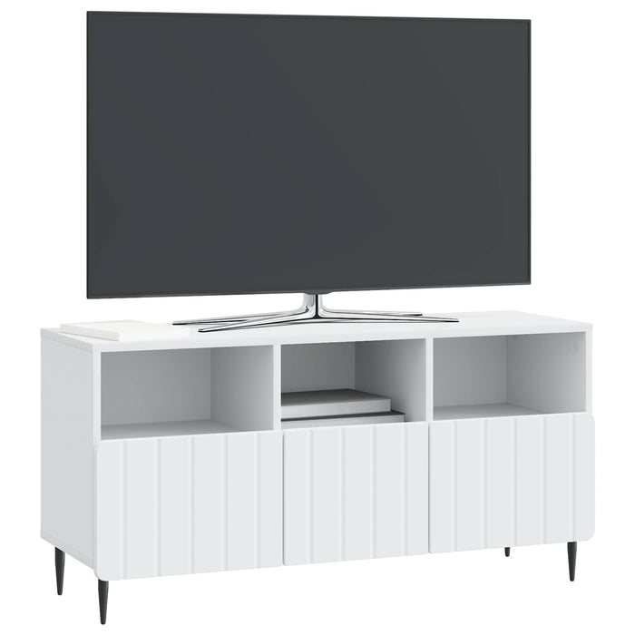 Cabinet TV cu sertar Alb 102 x 34,5 x 50 cm Lemn prelucrat - WALTI WALTI