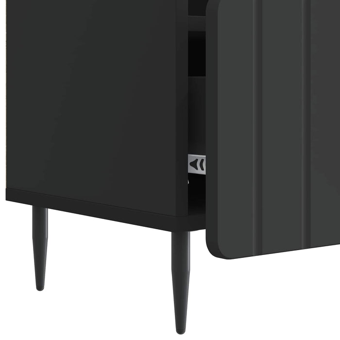 Cabinet TV cu sertar Negru 102 x 34,5 x 50 cm Lemn prelucrat - WALTI WALTI