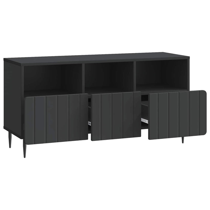 Cabinet TV cu sertar Negru 102 x 34,5 x 50 cm Lemn prelucrat - WALTI WALTI