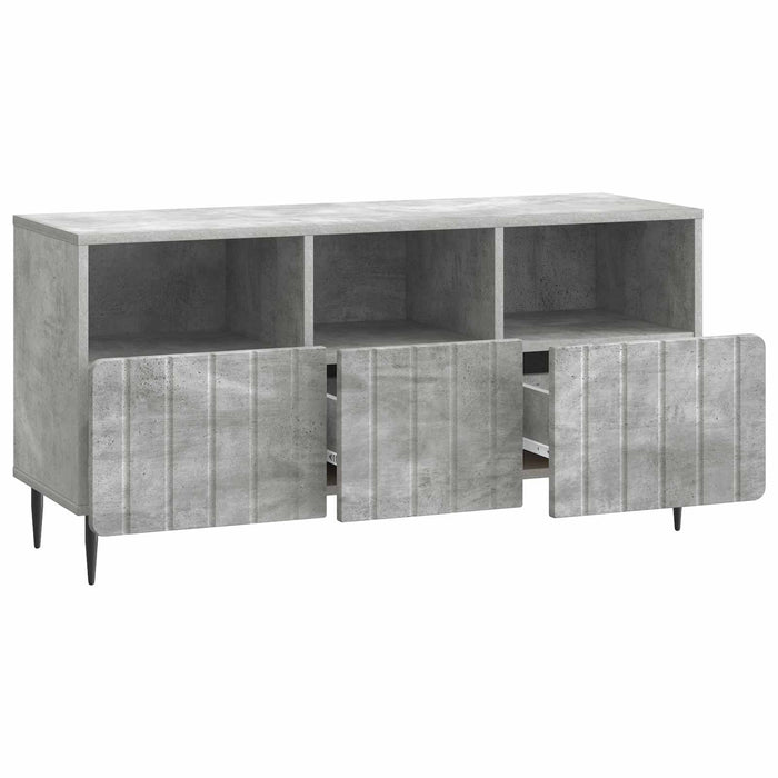 Cabinet TV Gri Beton 102 x 34,5 x 50 cm Lemn prelucrat - WALTI WALTI