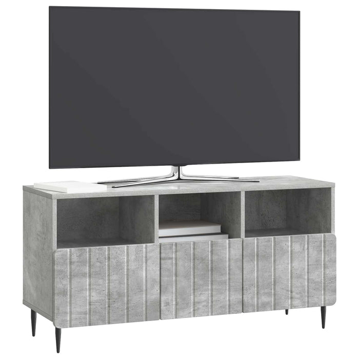 Cabinet TV Gri Beton 102 x 34,5 x 50 cm Lemn prelucrat - WALTI WALTI
